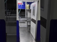 Daily work in factory spray painting glass bottles