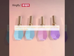 10ml Fancy Nail Polish Bottles Customized LOGO UV Gel Nail Polish Glass Bottle