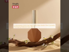 Customized LOGO Gel Nail Polish Glass Bottle 10ml Cosmetic Packaging Material Glass Bottle