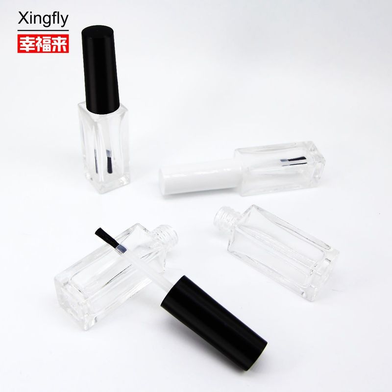 Custom 8ml Gel Polish Bottle Glass Painted / Coated Colors