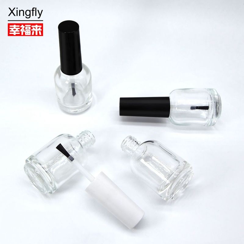 15ml Round Nail Polish Bottle Uv Gel Nail Polish Bottle With Cap And Brush