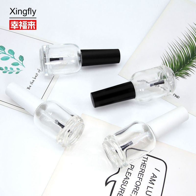 15ml Round Nail Polish Bottle Uv Gel Nail Polish Bottle With Cap And Brush