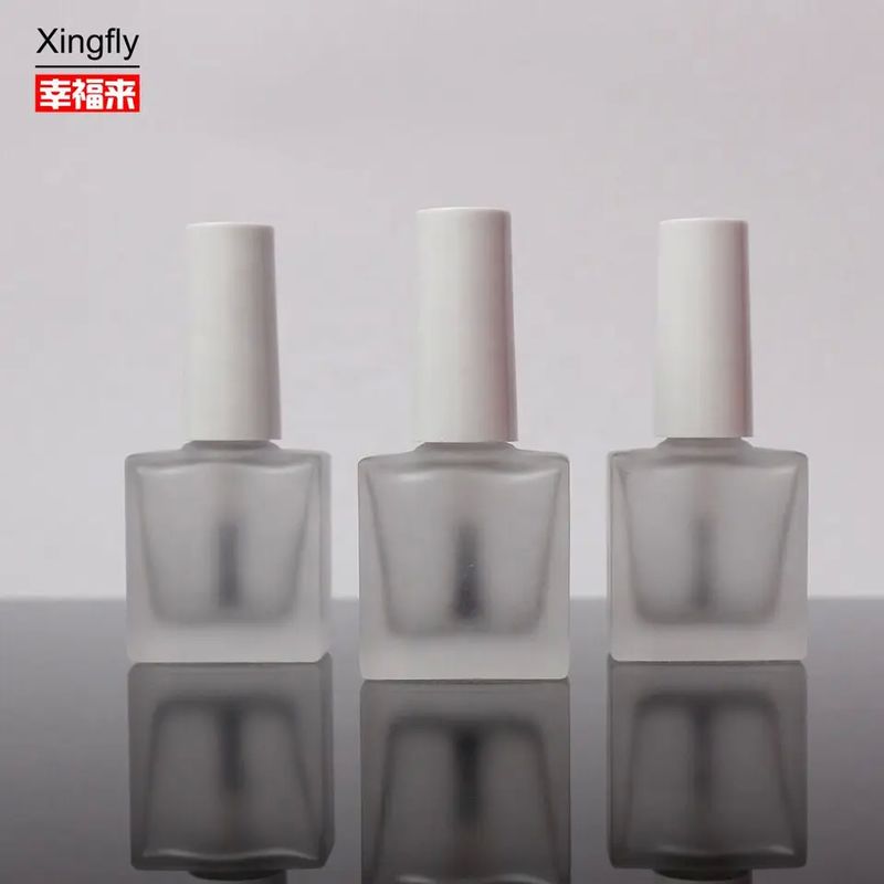 Square 8ml Nail Polish Bottle Custom Color Spary Coating Hot Stamping