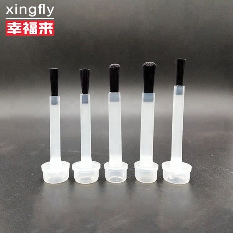 Flat type PE Nail Polish Brush Dupont Fingernail Paint Brushes