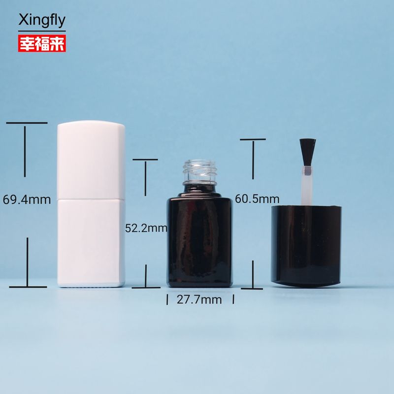 5ml Nail Polish Bottle Empty Clear Glass Nail Polish Bottle With Brush And cap