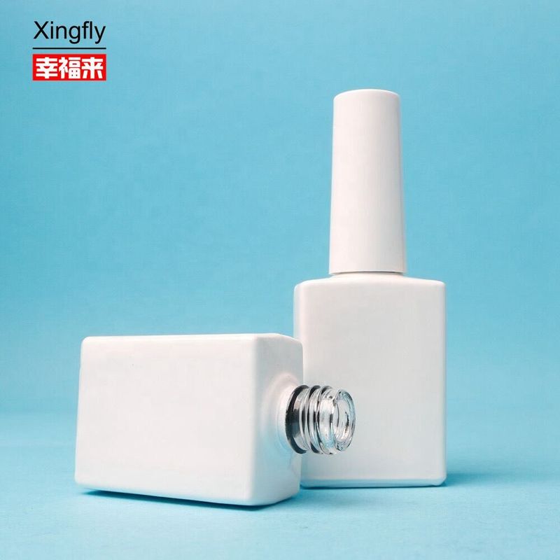 15ml Empty Nail Polish Bottle Gel Polish With White Brush Empty Nail Polish Bottle