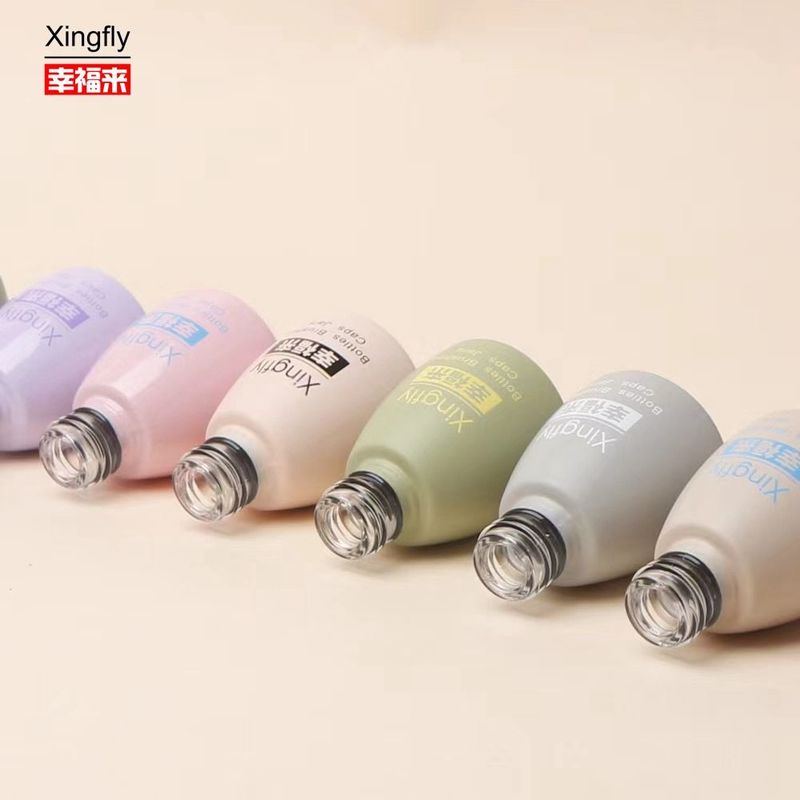 Clear 12ml Luxury Empty Gel Glass Nail Polish Bottle Custom Logo Square Nail Polish Bottle