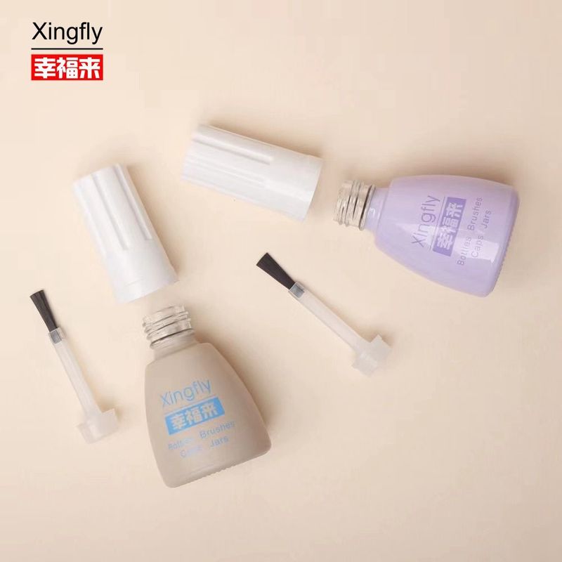 Smooth Empty Round Nail Polish Bottles  5-15ml for Decoration