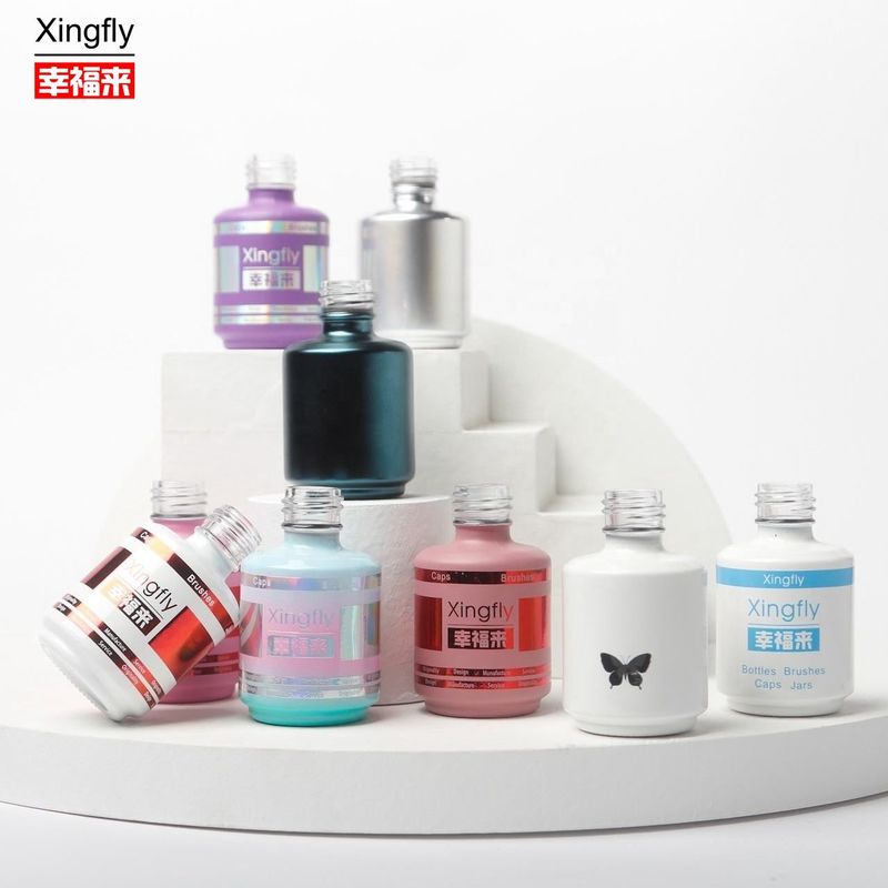 15ml Round Gel Nail Polish Bottles Empty Gel Nail Polish Bottle For Nail Oil