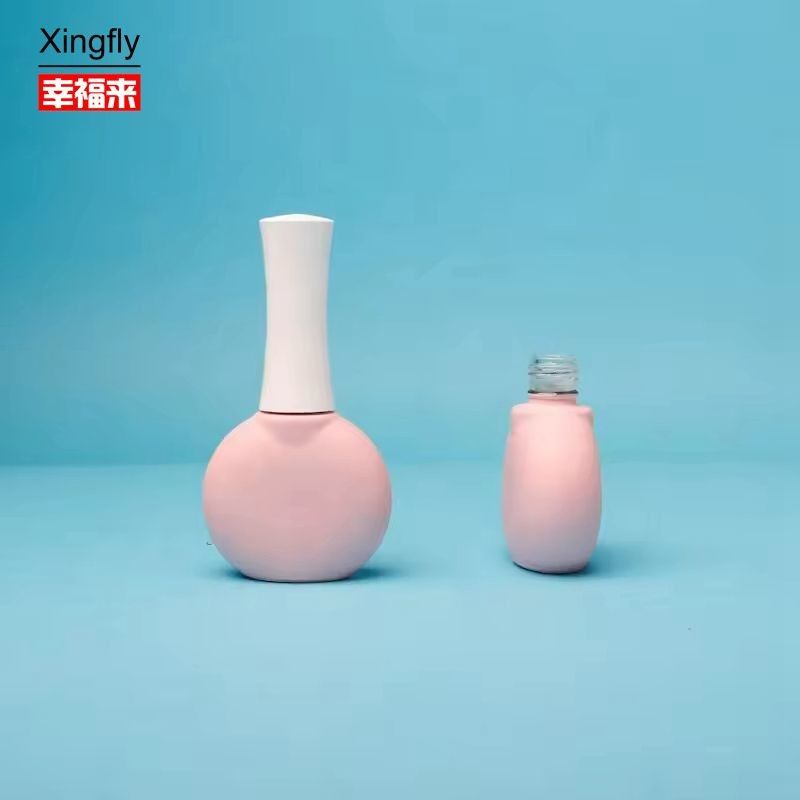 Unique Nail Gel Polish Glass Bottle OEM Custom Empty Gel Polish Bottles With Brush And Cap
