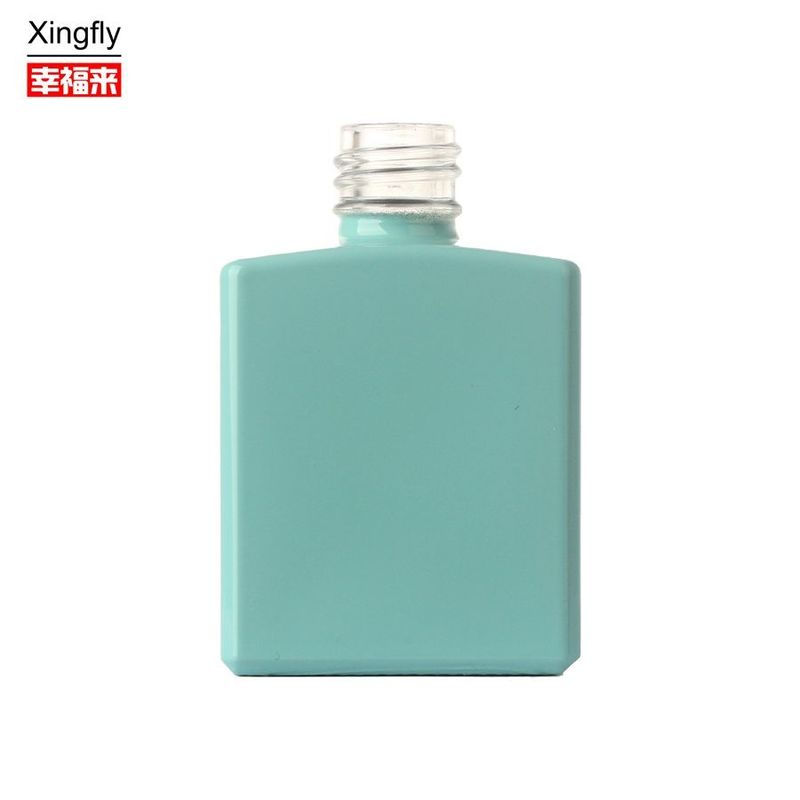 Gel Polish Square Bottle Unique 13ml Empty UV Nail Polish Bottle With Cap And Brush
