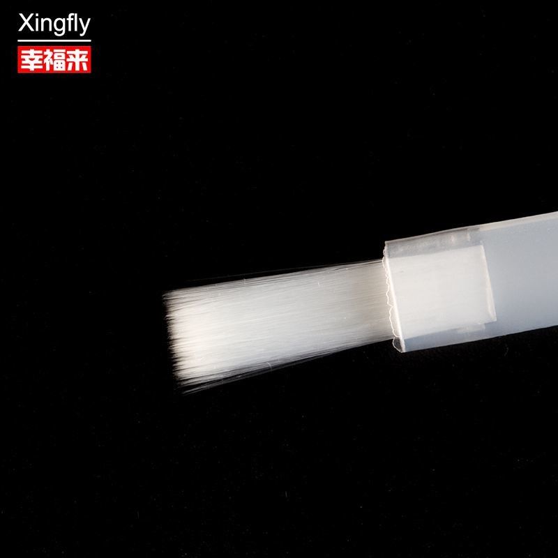 Nail Polish Brush White Flat Hair Acrylic Nail Art Brushes Nail Polish Replacement Brush