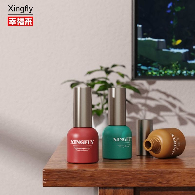 UV Gel 14ml Nail Polish Bottle Gel Nail Polish Empty Glass Custom Printed Nail Polish Bottles