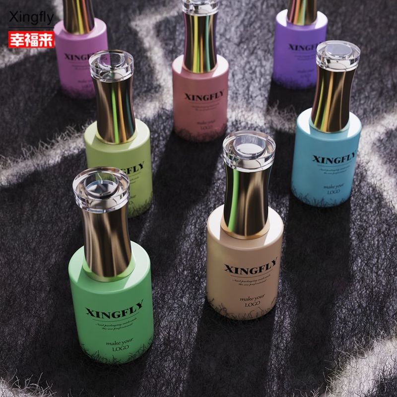 15ml Nail Polish Bottle Round Nail Polish Empty Uv Gel Cosmetic Packaging Polish Bottle