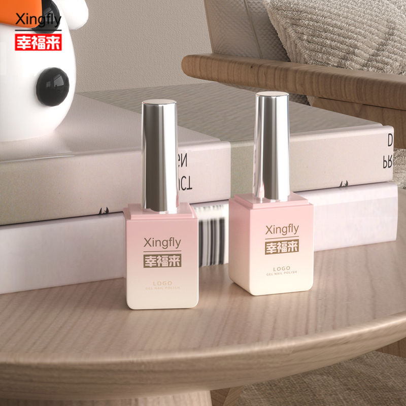 Gel Polish Square Bottle Beauty And Cosmetics Industry 13ml Uv Gel Polish Glass Bottle