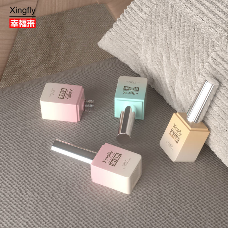 Gel Polish Square Bottle Beauty And Cosmetics Industry 13ml Uv Gel Polish Glass Bottle