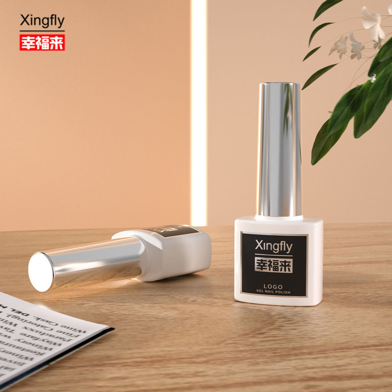 7ml Nail Polish Bottle Uv Gel Polish Container Square Empty Nail Polish Glass Bottle