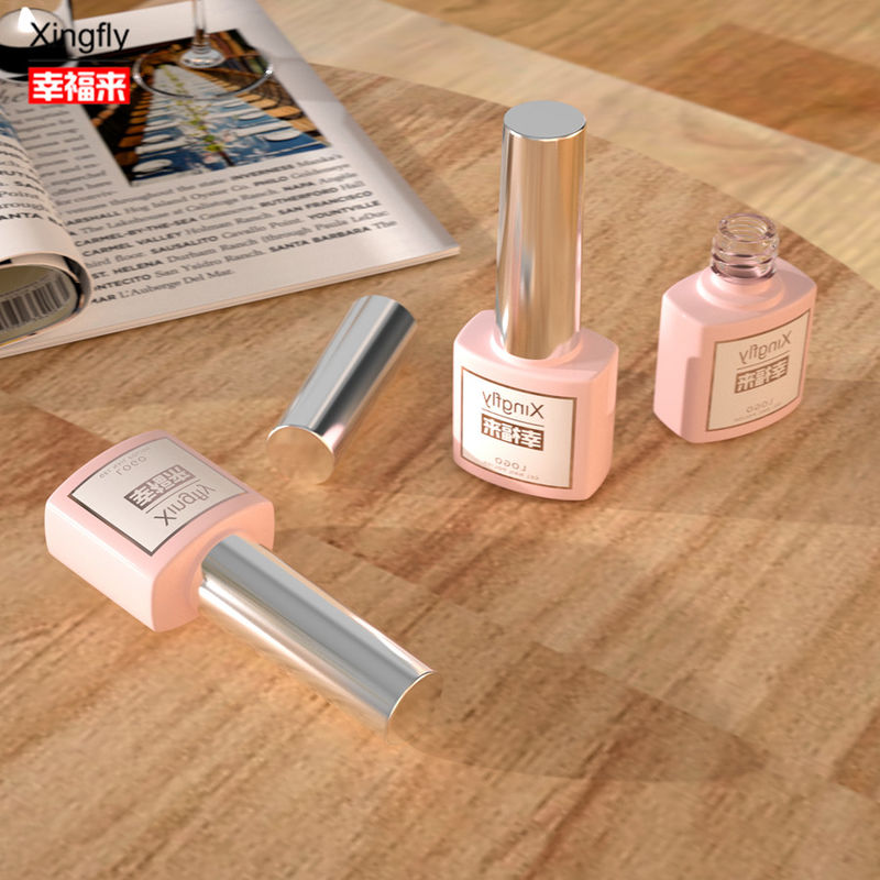 7ml Nail Polish Bottle Uv Gel Polish Container Square Empty Nail Polish Glass Bottle