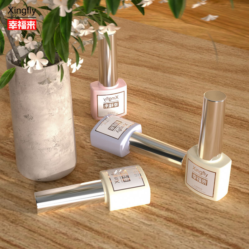 7ml Nail Polish Bottle Uv Gel Polish Container Square Empty Nail Polish Glass Bottle