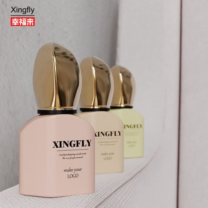 12ml Nail Polish Bottle Empty Gel Glass Bottle With Cap And Brush For UV Gel Polish