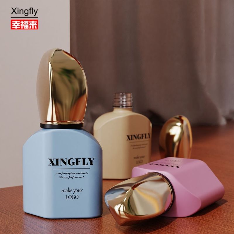 12ml Nail Polish Bottle Empty Gel Glass Bottle With Cap And Brush For UV Gel Polish