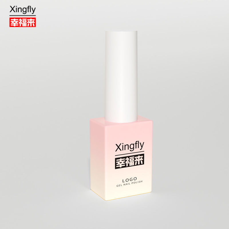 8ml Nail Polish Bottles UV Empty Glass Nail Gel Polish Bottles With Brush Cap