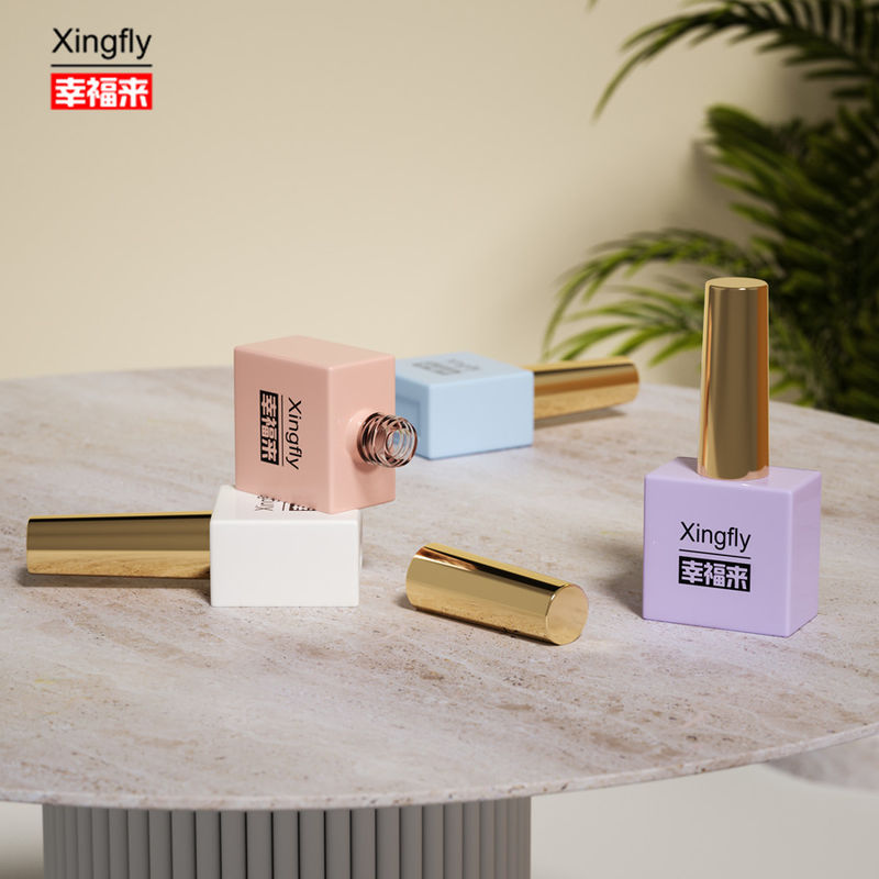 15ml Nail Polish Bottle Clear Empty Unique Nail Varnish Glass Bottle For Nail Polish