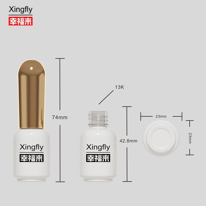 6ml Nail Polish Bottle Cosmetic Packaging UV Gel Polish Glass Bottle Compact Size