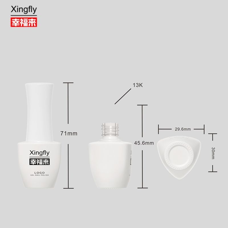 8ml Nail Polish Bottles UV Empty Glass Nail Gel Polish Bottles With Brush Cap