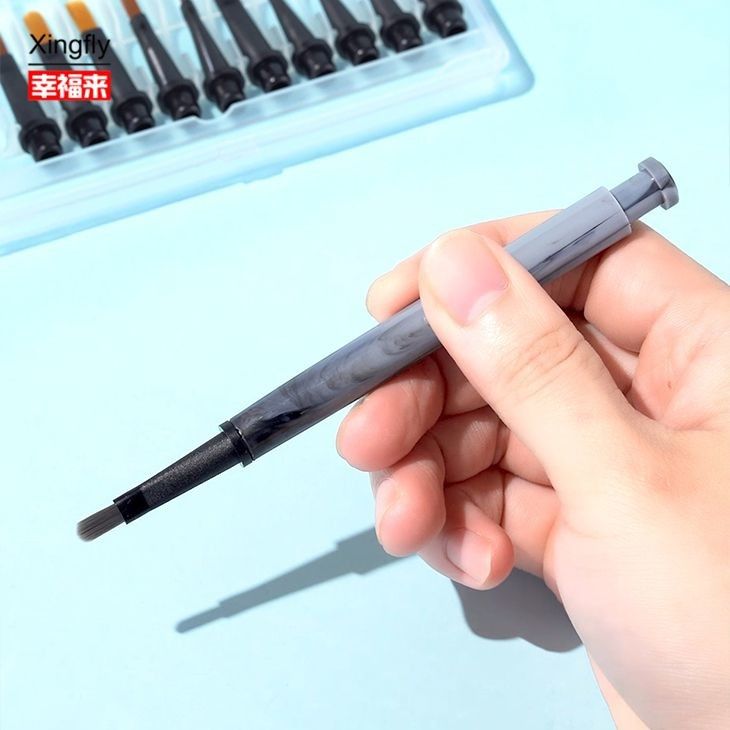 Nail Painting Brush Head Gel Nail Polish Painting Nail Art Brush Pen with Replaceable Brush