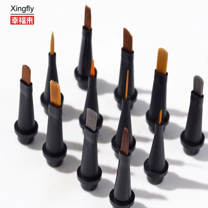 Nail Painting Brush Head Gel Nail Polish Painting Nail Art Brush Pen with Replaceable Brush