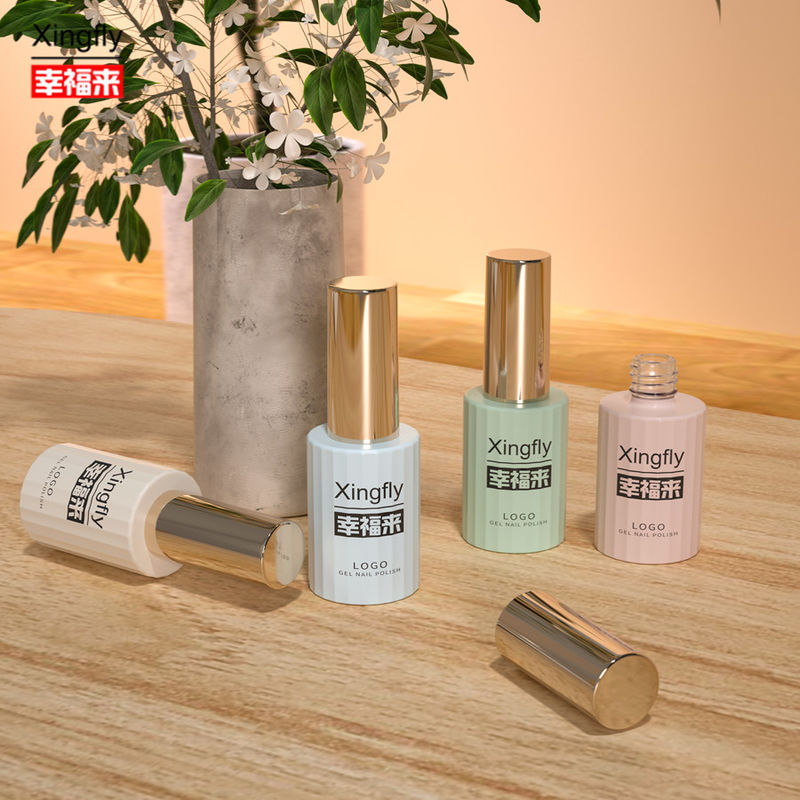 12ml Nail Polish Bottle UV Gel Polish Glass Bottle For Wide Brush Unique Design