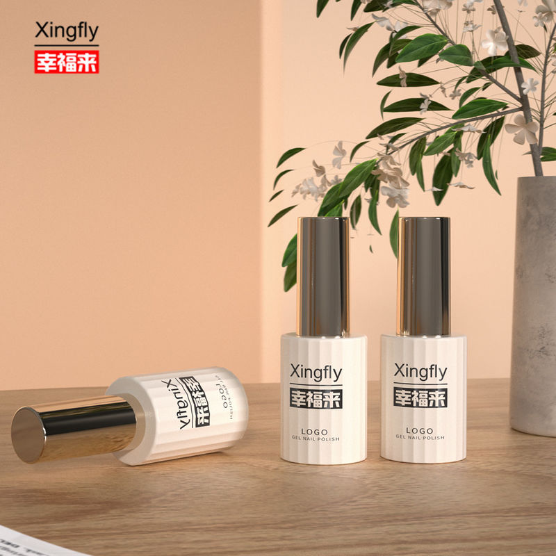 12ml Nail Polish Bottle UV Empty Glass Gel Nail Polish Bottles With Cap Brush
