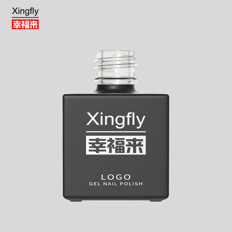 17ml Gel Polish Square Bottle Custom Spray Paint Glass Bottle Surface Uv Nail Polish Bottle