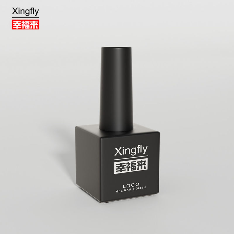 17ml Gel Polish Square Bottle Custom Spray Paint Glass Bottle Surface Uv Nail Polish Bottle