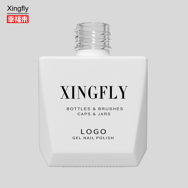 12ml Nail Gel Polish Bottle Customized LOGO empty nail polish bottles with brush Cap