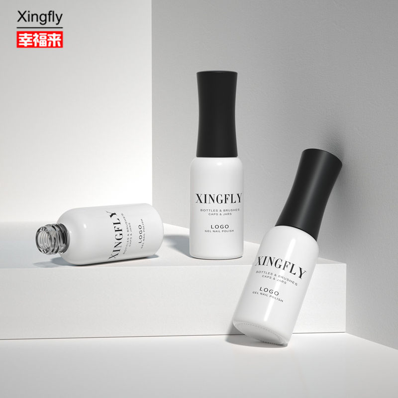 9ml Empty Nail Gel Polish Round Bottle Custom Made Unique Empty Nail Polish Bottles