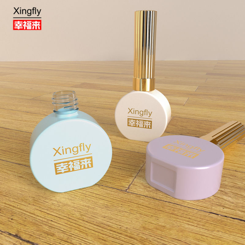 15ml Nail Polish Bottle Round White Coating UV Gel Nail Polish Glass Bottle For Nail Polish