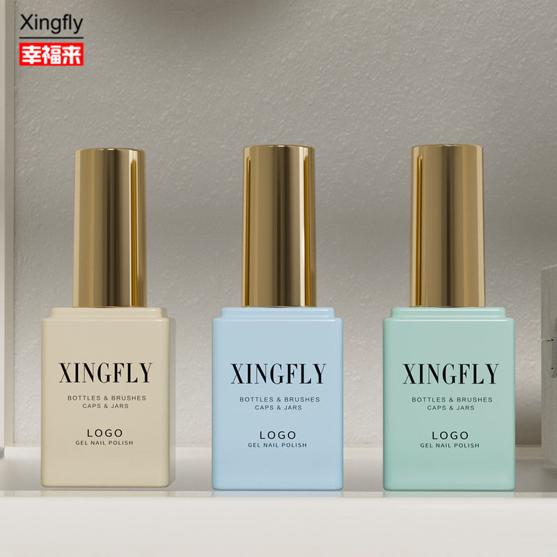 17ml Nail Gel Bottle Custom Cosmetic Large Capacity Nail Polish Oil Empty Glass Bottle
