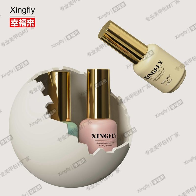 17ml Gel Nail Polish Round Nail Art Customized LOGO Nail Gel Polish Packaging Bottle