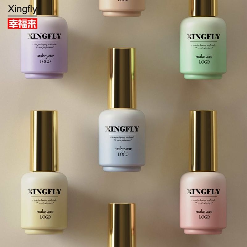17ml Gel Nail Polish Round Nail Art Customized LOGO Nail Gel Polish Packaging Bottle