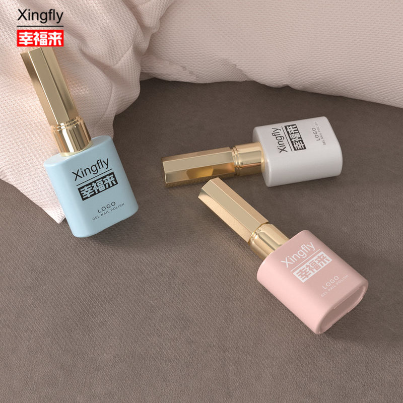 12ml Polish Bottle Large-Capacity Gel Nail Polish Glass Bottles With Caps And Brushes