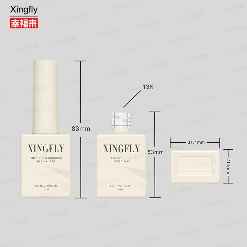 12ml Square Brand New Optional Accessories Cat Eye Gel Uv Nail Polish Empty Bottle