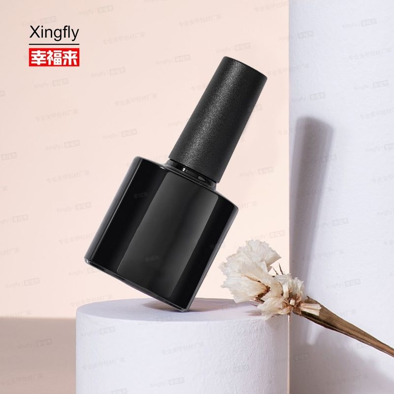 8ml Gel Polish Empty Glass Bottle With Cap Brush Factory Wholesale For UV Gel Nail Polish