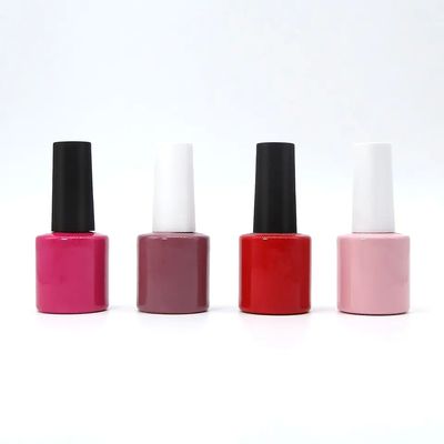 REACH Certified 7ml Nail Polish Bottle Glass Base Material With Brush