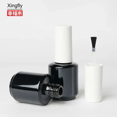 Silk Printing Empty Glass Nail Polish Bottles 10ml  Spray Coated Surfaces