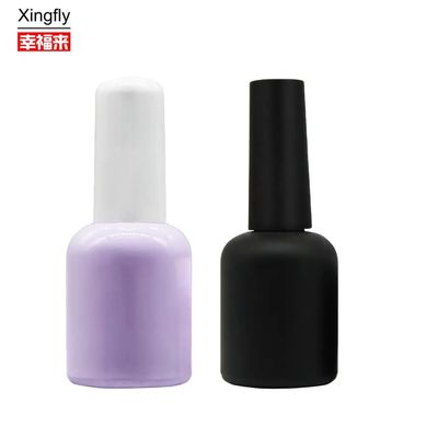 Glass Empty Bottle Nail Polish Cosmetic Packing With Glass Dropper Cap