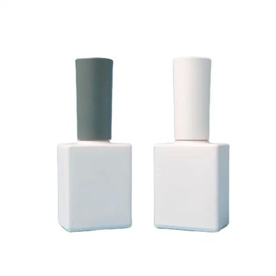 Good price Custom 12ml Nail Polish Bottle Glass Body Convenient White Bottle Nail Polish online