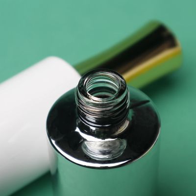 Sealing Cap empty glass nail polish bottles Smooth Surface SGS