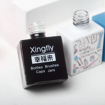 Cap Sealing Gel Polish Square Bottle Durable Glass Material